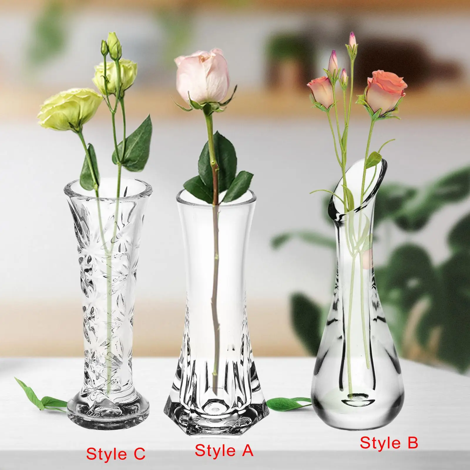 Flower Vase Porcelain Vases Nordic Glossy Tabletop Vase Flowers Arrangement Acrylic Vase for Living Room Desk Home Garden Decor