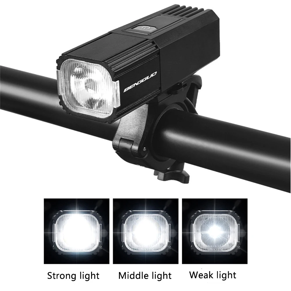 

LED Bicycle Headlilght Super Bright Bicycle Light Waterproof Bike Flashlight 3 Level Dimmable Bike Safety Lamp for Night Riding