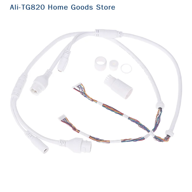 

[TG820]1Pc Ethernet Lan Cable POE RJ45 Network Cable 10 Pin 10 Core 12 Pin 10 Core Tail Line Waterproof Cap For Camera