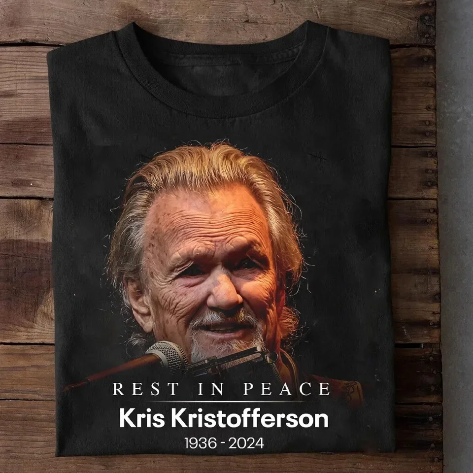 Rest In Peace Kris Kristofferson 1936-2024 Black All Size Gift Fan Shirt OM55