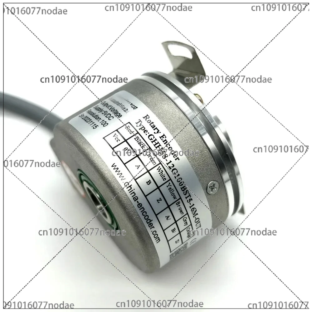 

Hollow Shaft Encoder GHH58-12G100BST526 Rotary Encoder Output 5v 100ppr