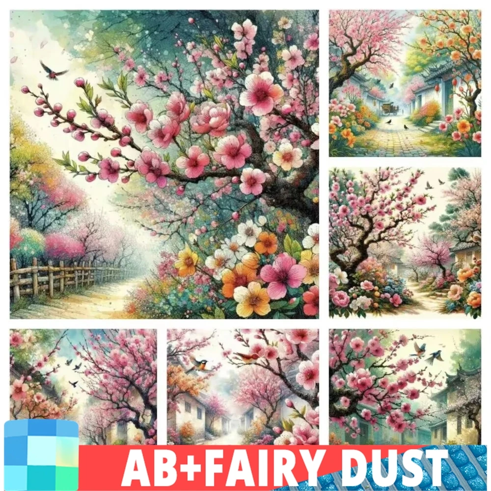 

Картина из страз с изображением Феи пыли AB, птица, полная вышивка, животное, дом, пейзаж, цветок, мозаика, картина искусства, домашний декор