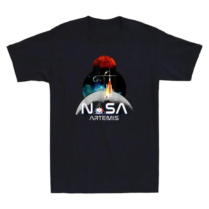 Artemis 1 Sls Rocket Launch Mission To The Moon And Beyond Vintage Men'S T Shirt