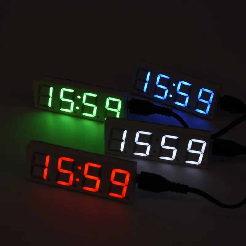 Clock module Automatic time synchronization of WIFI network  service 0.8 inch LED Digital tube luminous luminous  USB 5V