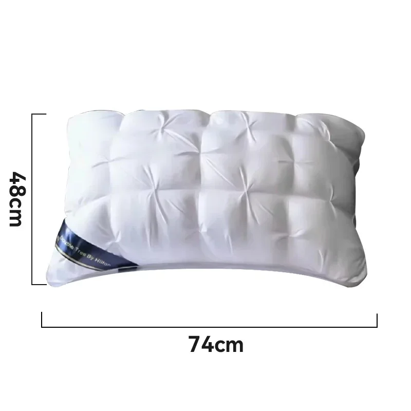 Twisted Flower Bread Feather Velvet Pillow, Five-star Hotel Washable Pillow Core, Adult Cervical Care and Health Pillow