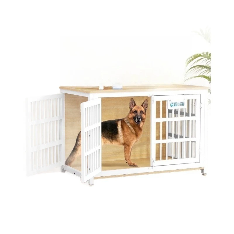 

Indoor simple three-door dog cage furniture can be stored and placed