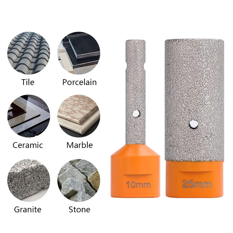 XCAN M14 Thread Diamond Finger Bits Enlarge Grinding Holes Dia 6/10/12/15/20/25/30mm Tile Stone Countertop Diamond Milling Bits 