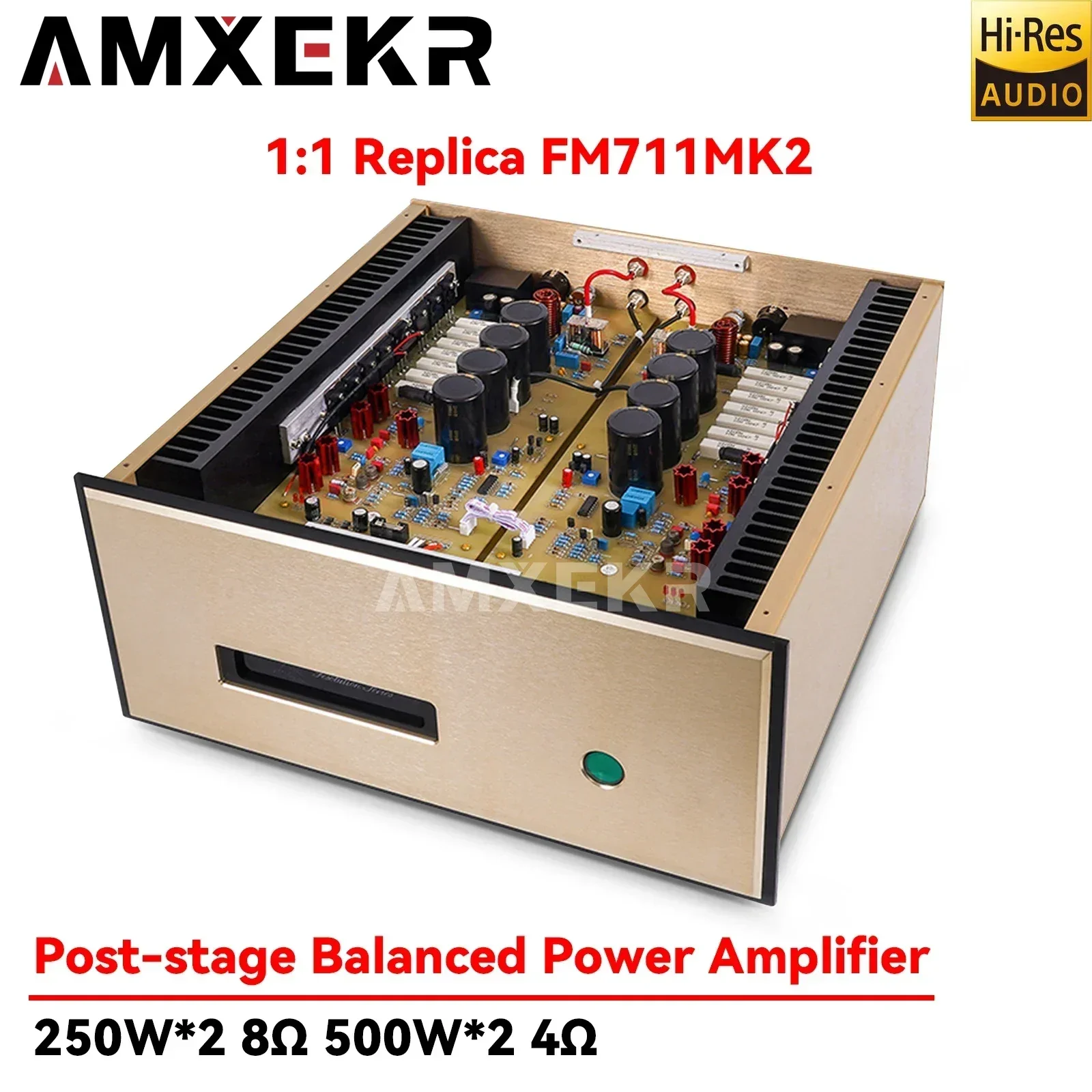 

AMXEKR 1:1 Replica FM711MK2 Swiss Famous Machine Circuit 250W 8Ω Pure Power Amplifier Speaker Protection