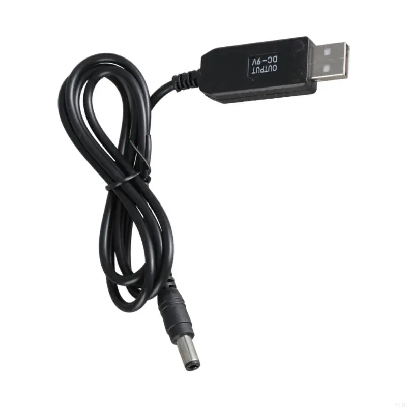 USB A до DC5.5x2,1 мм от 5V до 9 В.
