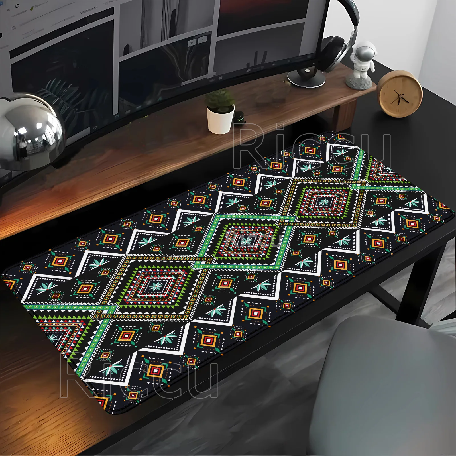 Persian Mysterious Retro pattern Mouse Pad Pc Gamer Mousepad Rubber Mouse Mat Gaming Keyboard Office Rubber overlock Desk Mat
