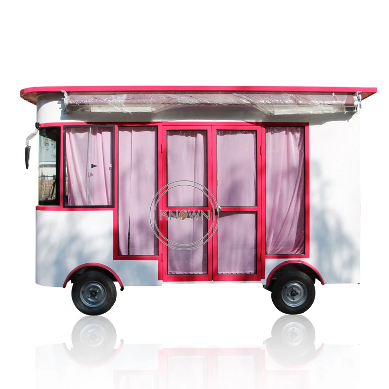 Fast Food Truck For Sale Street Legal Electric Car Mobile Food Vending Truck with Full Kitchen Equipment