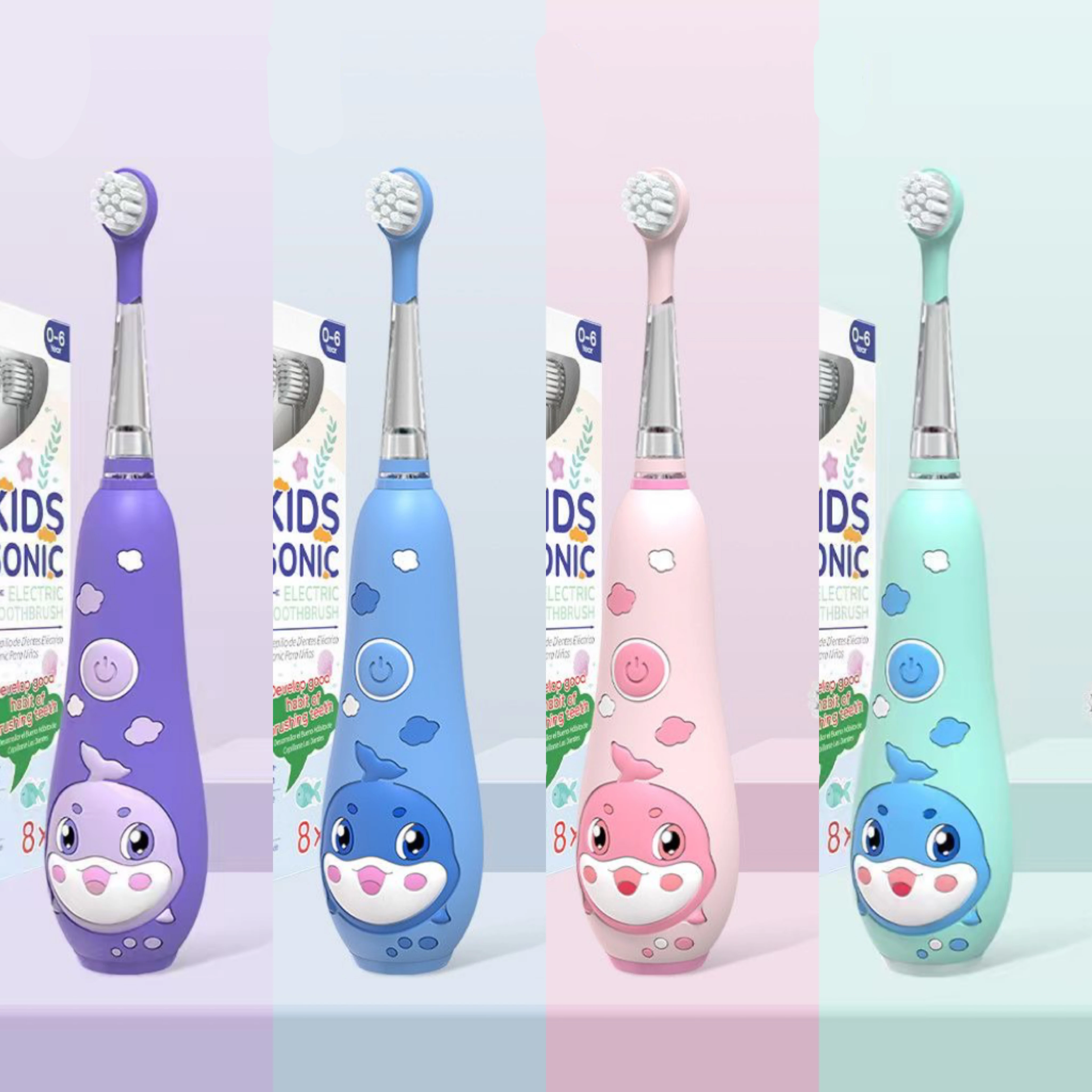 For Seago SG-2139/SG977/EK6/EK7/SG513 Kids Electric Toothbrush Replacement Toothbrush Heads 4/8/16pcs