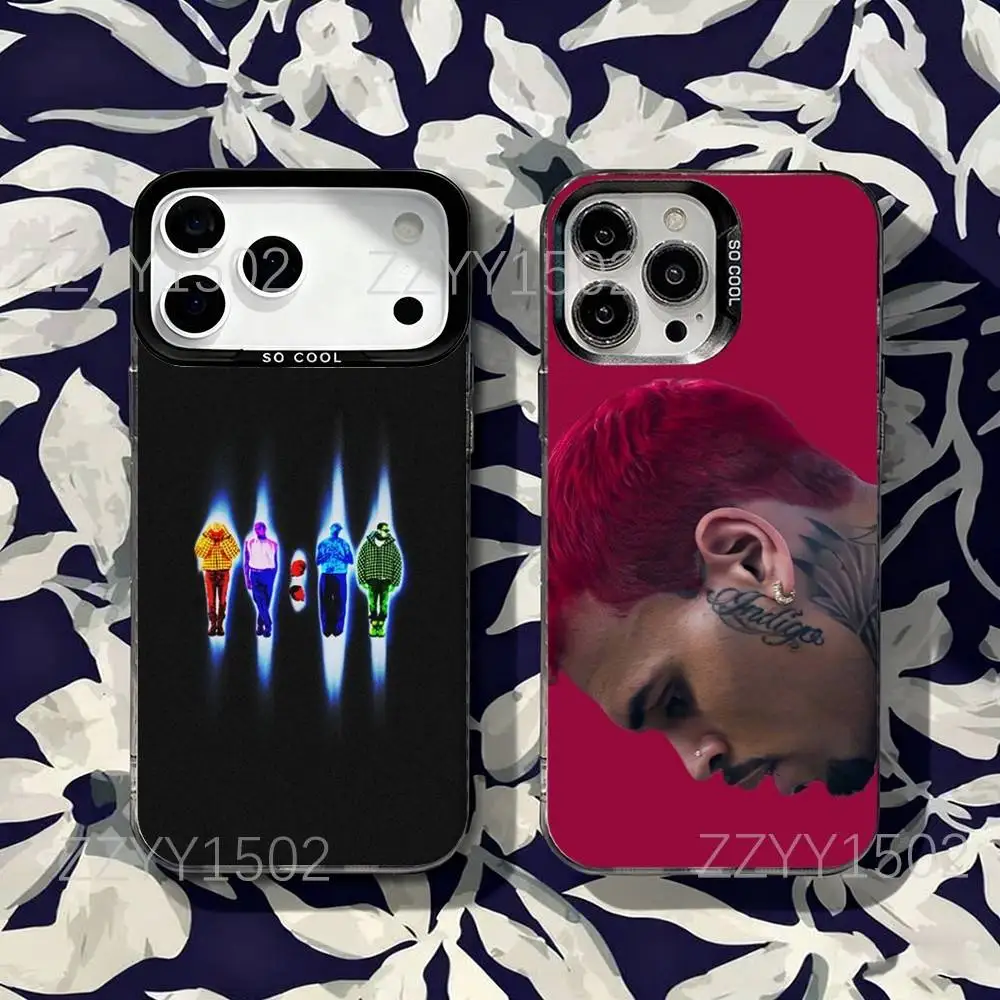 

Chris Brown 11:11 RAPPER For iPhone 17,16,15,14,13,12,X,8,Pro,Max,Plus,SE4,Air,Mini Anti-Slip Black IMD Matte Case