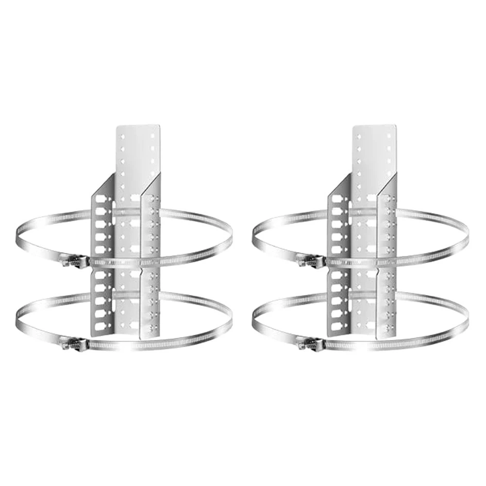 Expansion Tank Mounting Kit Stainless Steel Brackets Compatible with Cylindrical Tanks Up to 13 Inches Diameter