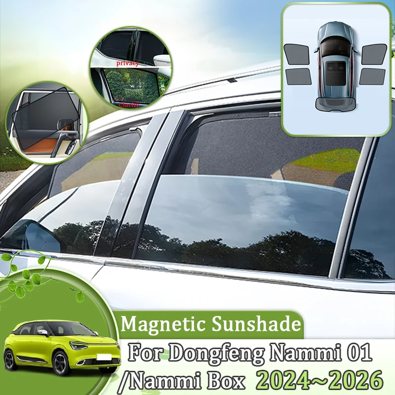 

Magnetic Car Sunshade For Dongfeng Nammi 01 Accessories S31 2024 2025 2026 Blinds Window Sun Visors Curtains Anti-UV Accessories