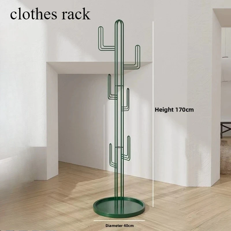 

Cactus-Shaped Nordic Freestanding Coat Rack with 12 Hooks Anti-Tip Entryway Organizer for Hats Scarves Bags Modern Home Decor