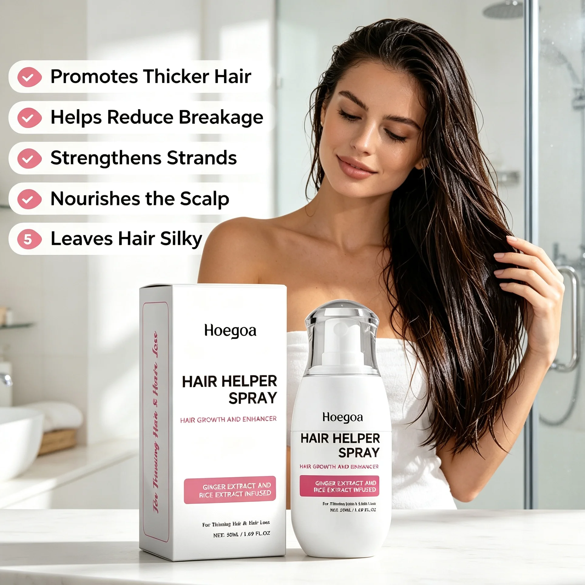 Hair Care For Hair Loss - Saç Bakım Spreyi: Saçı Kurutmadan Bakım,