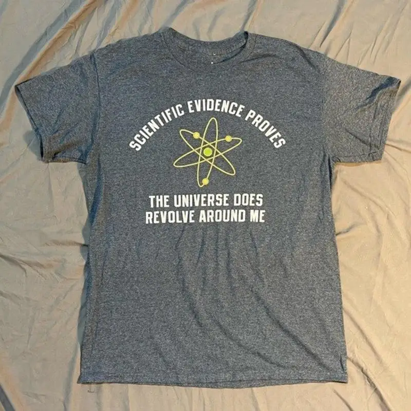 Hybrid Atomic Scientific Egocentric Universe TShirt Medium