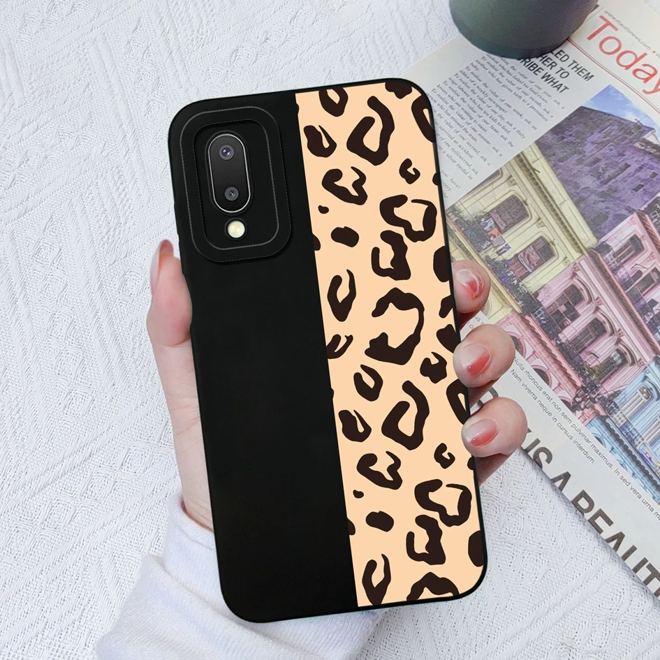 Phone Case For Samsung Galaxy A02s M02 Back Cover Cute Cartoon Pattern Matte Bumper Soft Silicone For Galaxy A02 M02s Funda Capa