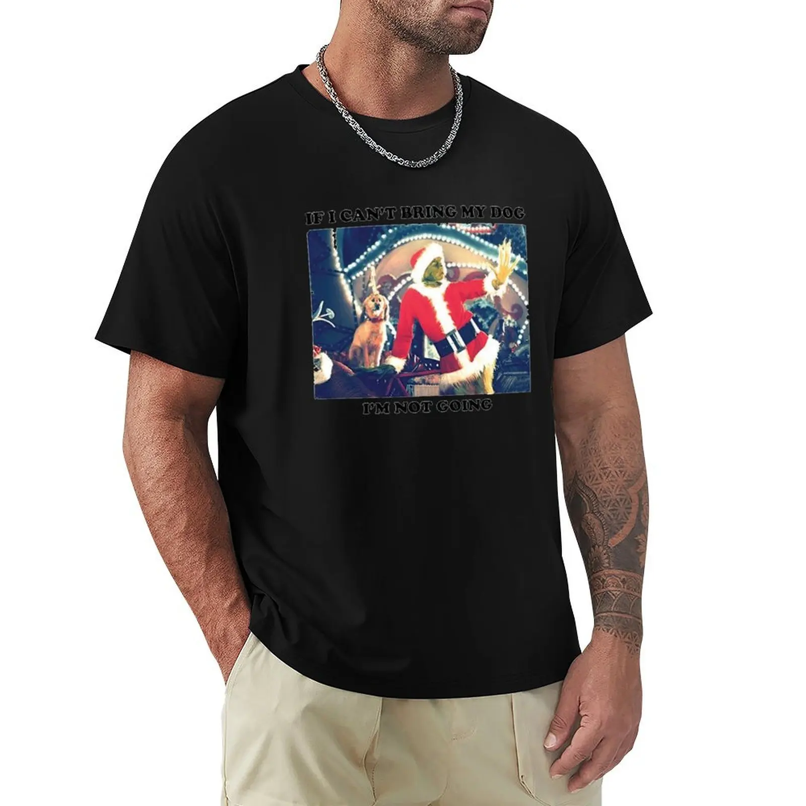 If I Can't Bring My Dog I'm Not Going T-Shirt Casual Loose Fit Summer Tee Shirt