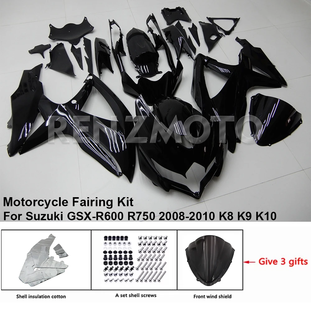 

Motorcycle Fairing Set Body Kit Plastic For Suzuki GSX-R600 R750 2008-2010 K8 K9 K10 Accessories Injection Bodywork S0608-116a