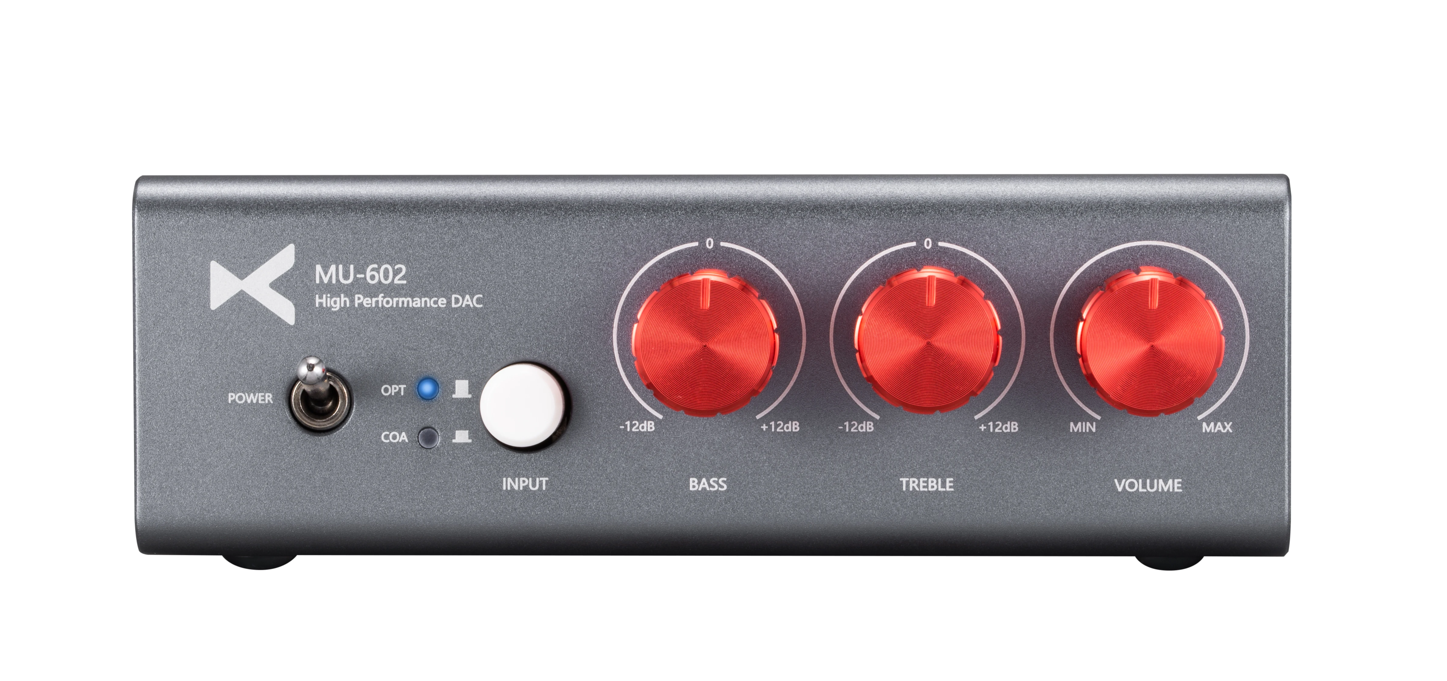 

XDUOO MU-602 PCM1793 SPDIF DAC 192 KHZ/ 24 BIT EQ Independent Volume Two RCA Outputs DC12V/2A High Performance DAC Decoder