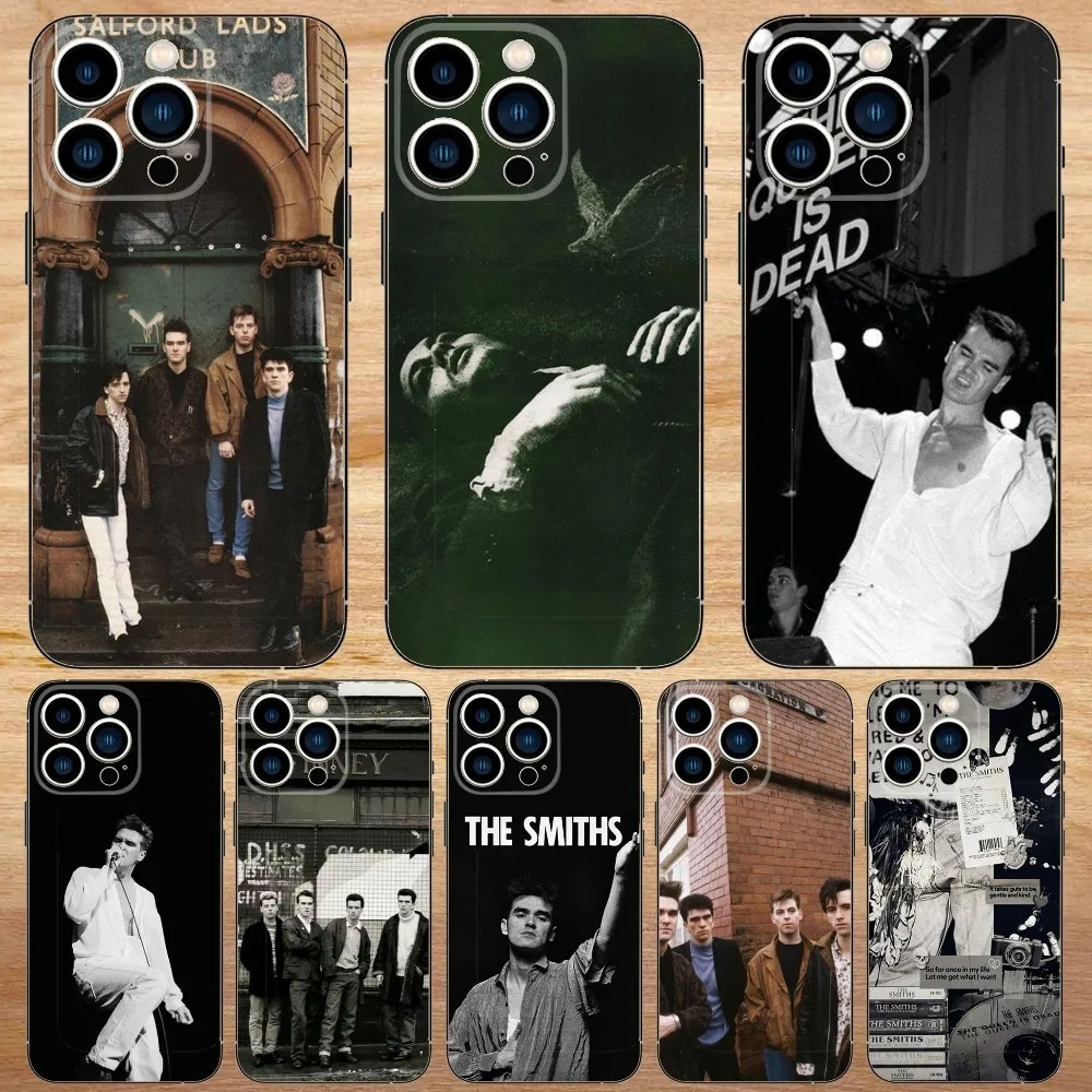 The Queen Is Dead The S-Smiths Phone Case For iPhone15,14,13,12,11,Pro,Max,Plus,Mini,X,XS,XR,8,7,6,S,Plus,SE Soft Black Case