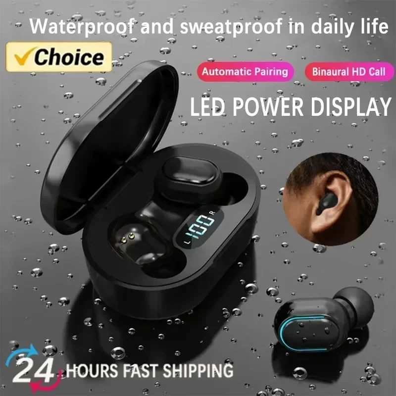 

Sport Headset Waterproof Wireless Headphones Bluetooth earphone Control Work On All Smartphone Microphone Music Earphone E7S TWS