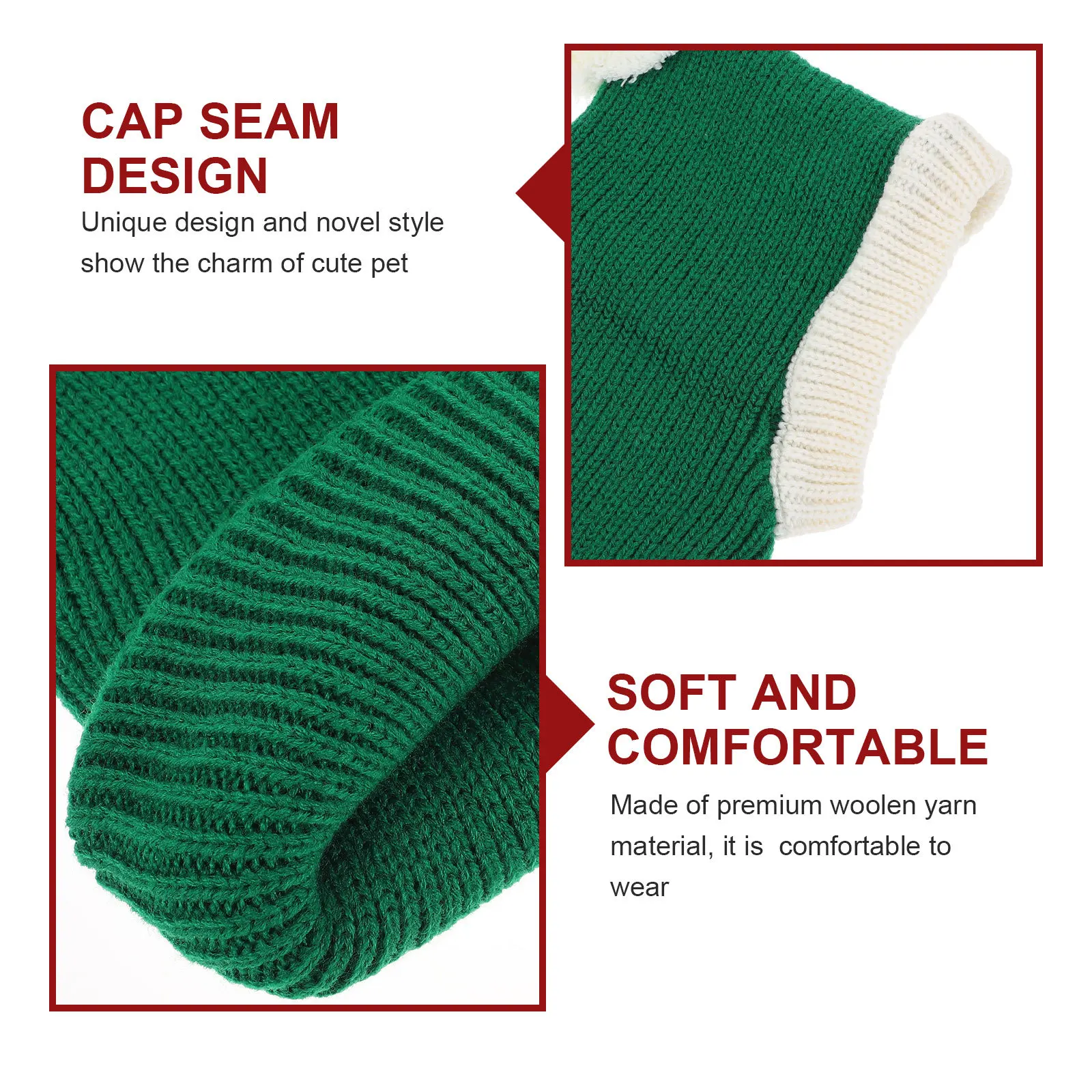 

1Pcs Pet Hat Woolen Yarn Halloween Hat Dog Cat Cosplay Costume Party Christmas Decorative Headwear Pet Dress Up Costume