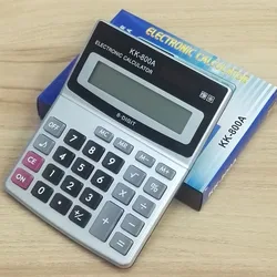 KK-800A Metal Calculadora Desktop, calculadora Larga Frente Grande, 8 Um Computador De Negócios Material De Escritório, fabricante Atacado