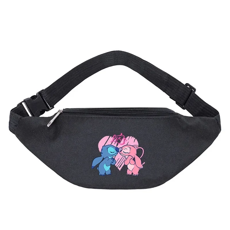 Disney Lilo & Stitch Belt Pouch Men Women Waist Bag Pack Running Ladies Sports Waistbag Shoulder Crossbody Chest Bags Pockets