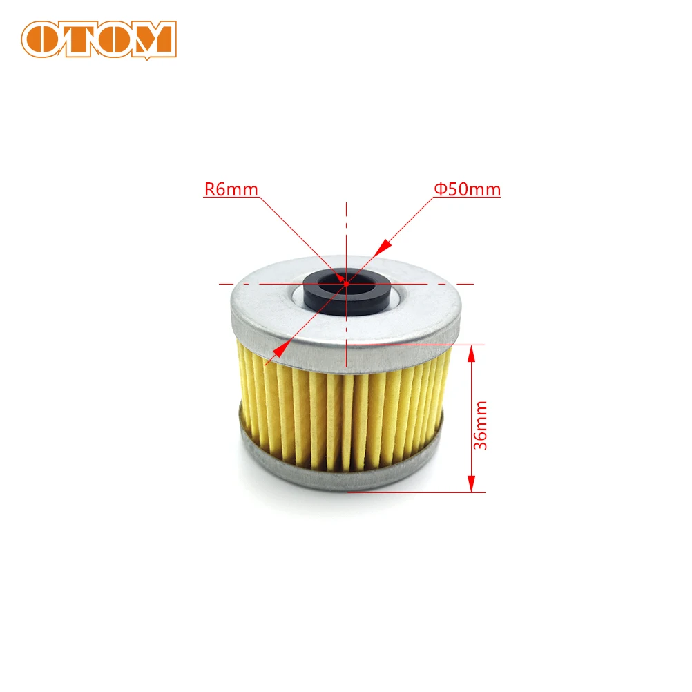 OTOM 2/4/6Pieces Oil Filters Motorcycle Parts Oil Filter Cleaner For Kawasaki KLX300 KLX250 YF300 Loncin 300R LX3006A VOGE 300DS