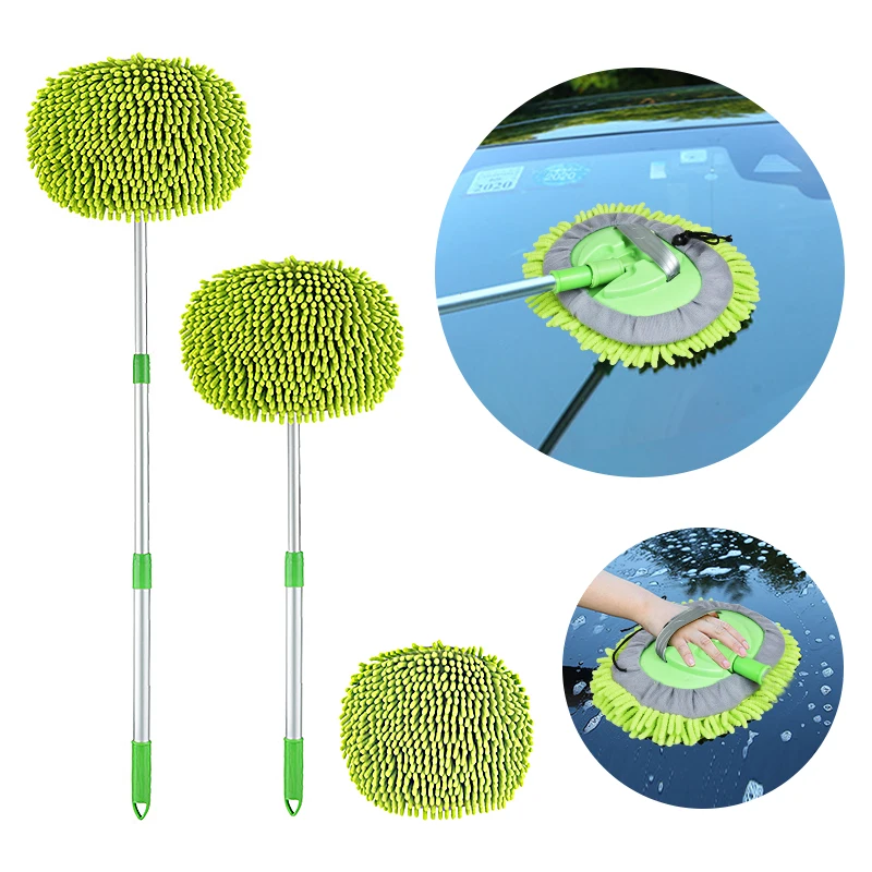 Microfiber Car Wash Brush Mop Mitt with 45\