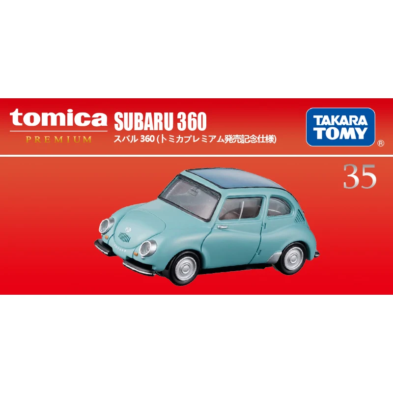 TAKARA TOMY Red Box TP35 Subaru 360MINI modello in lega pressofusa, collezione di giocattoli decorativi per ragazzi, regali di festa per bambini.