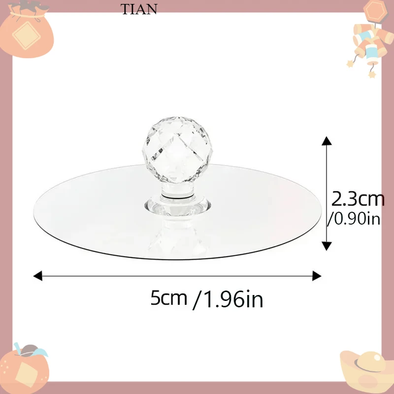 Transparent Crystal Door Knobs Cabinet Drawer Door Knobs Handles Self-adhesive Handle with Hook Function Door Wall Decor