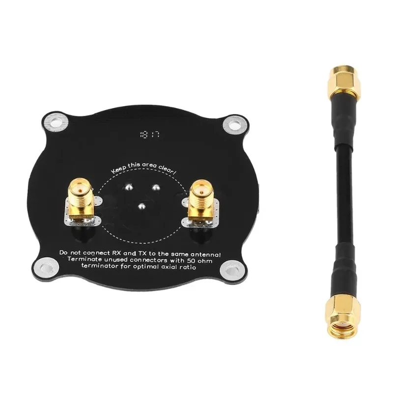 

5.8GHz Triple Feed Patch Antenna SMA / RP SMA Directional Circularly Polarized Antenna for FPV Fatshark Goggles RC Drone