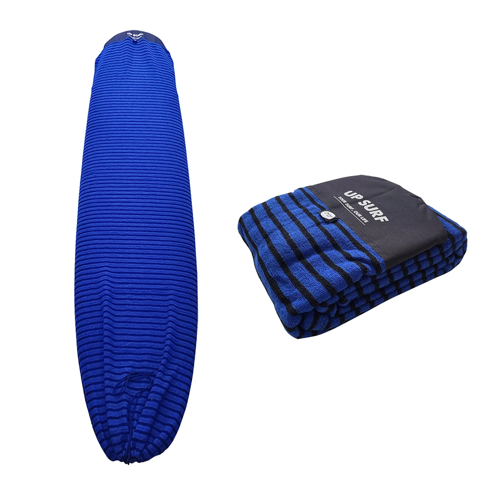 UP SURF surf sock multi-size Surfboard Protective Cover Black & Blue & Red & Whitepinstripe pattern Funboard Cover