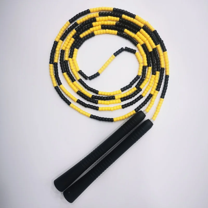 NEVERTOOLATE 19cm long PP handle Soft PVC beads 300cm 3m skip jump rope freestyle tricks crossfit no tangle fitness