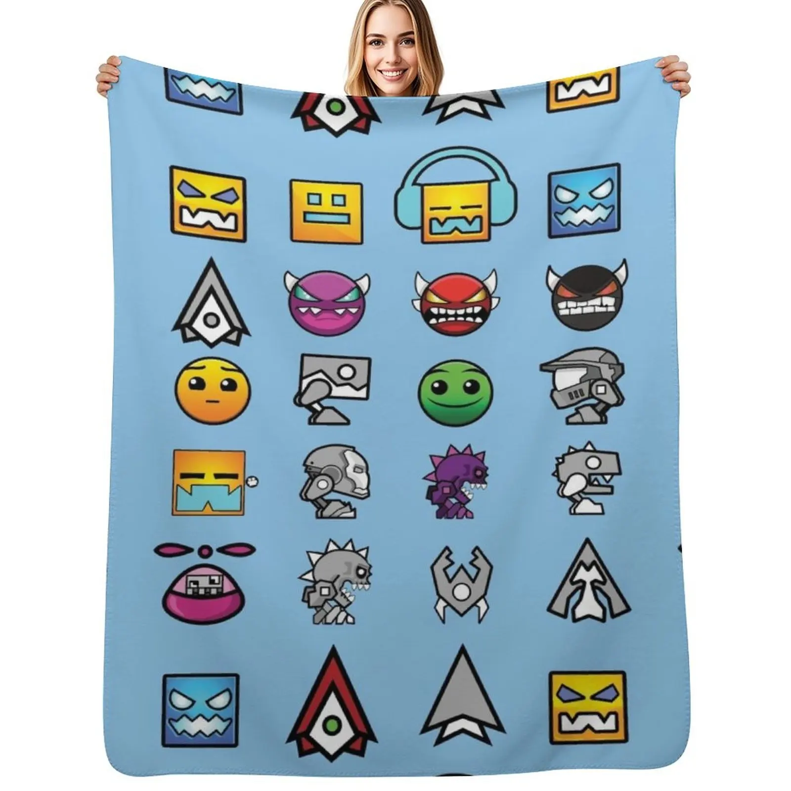 

dash and level up Throw Blanket Fashion Sofas Furrys valentine gift ideas Blanket