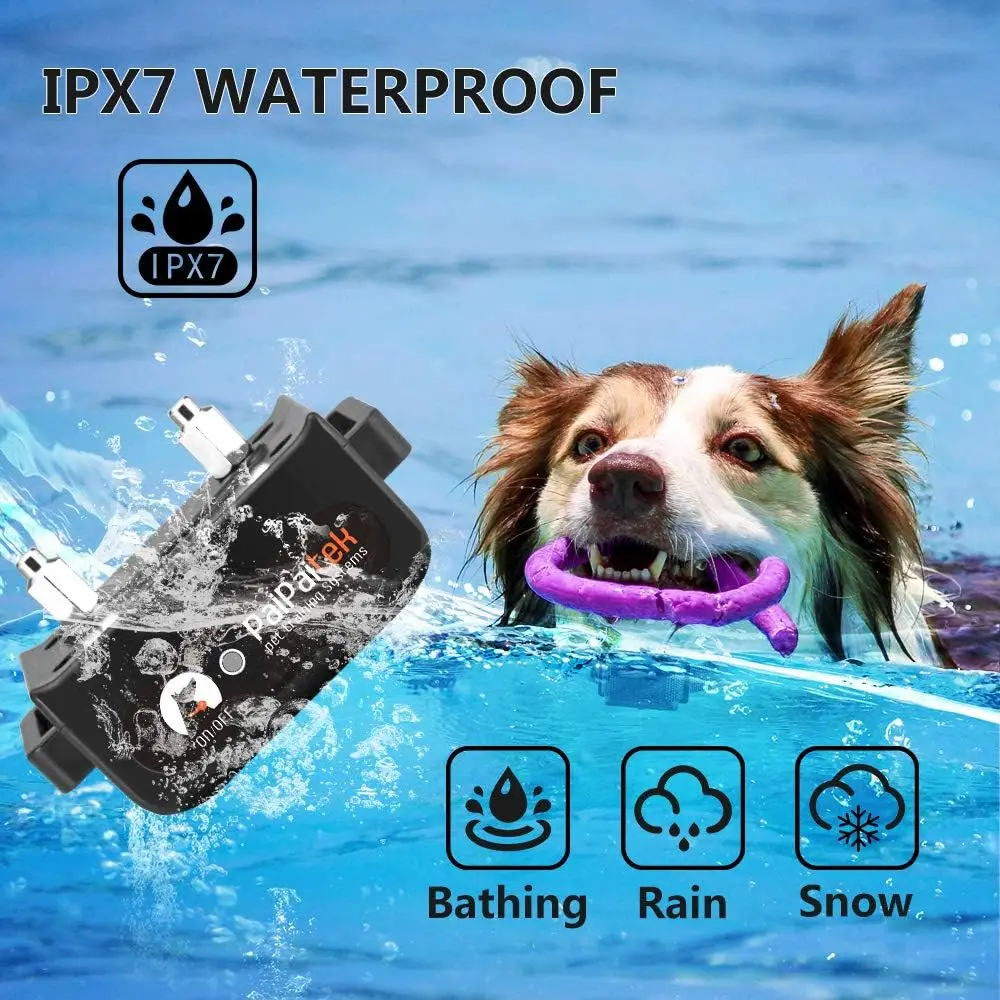 2 IN 1 Automatic Anti Bark Electric Collar for Dog Training,IPX7 Waterproof Dog Training Collar,Electric Collar for 4-120lbs Dog view 5