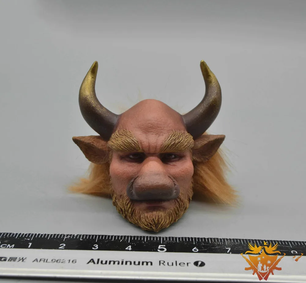 1/6th HAOYUTOYS H22022 Journey to the West Monkey King Wu Kong Bull Demon King Head Sculpture Carving Fit 12