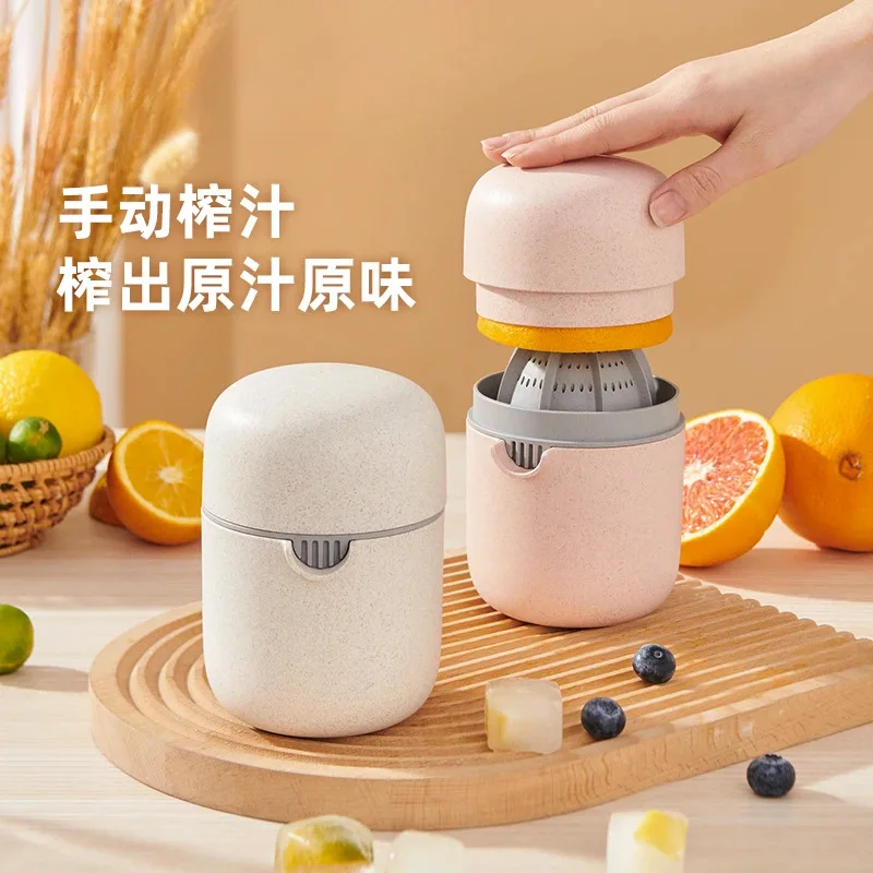 Manuelle Handpresse Saftpresse Multifunktionaler Einfacher Fruchtsaftbecher Entsafter Mini Orangen-Zitronen-Granatapfel-Entsafter-Werkzeug