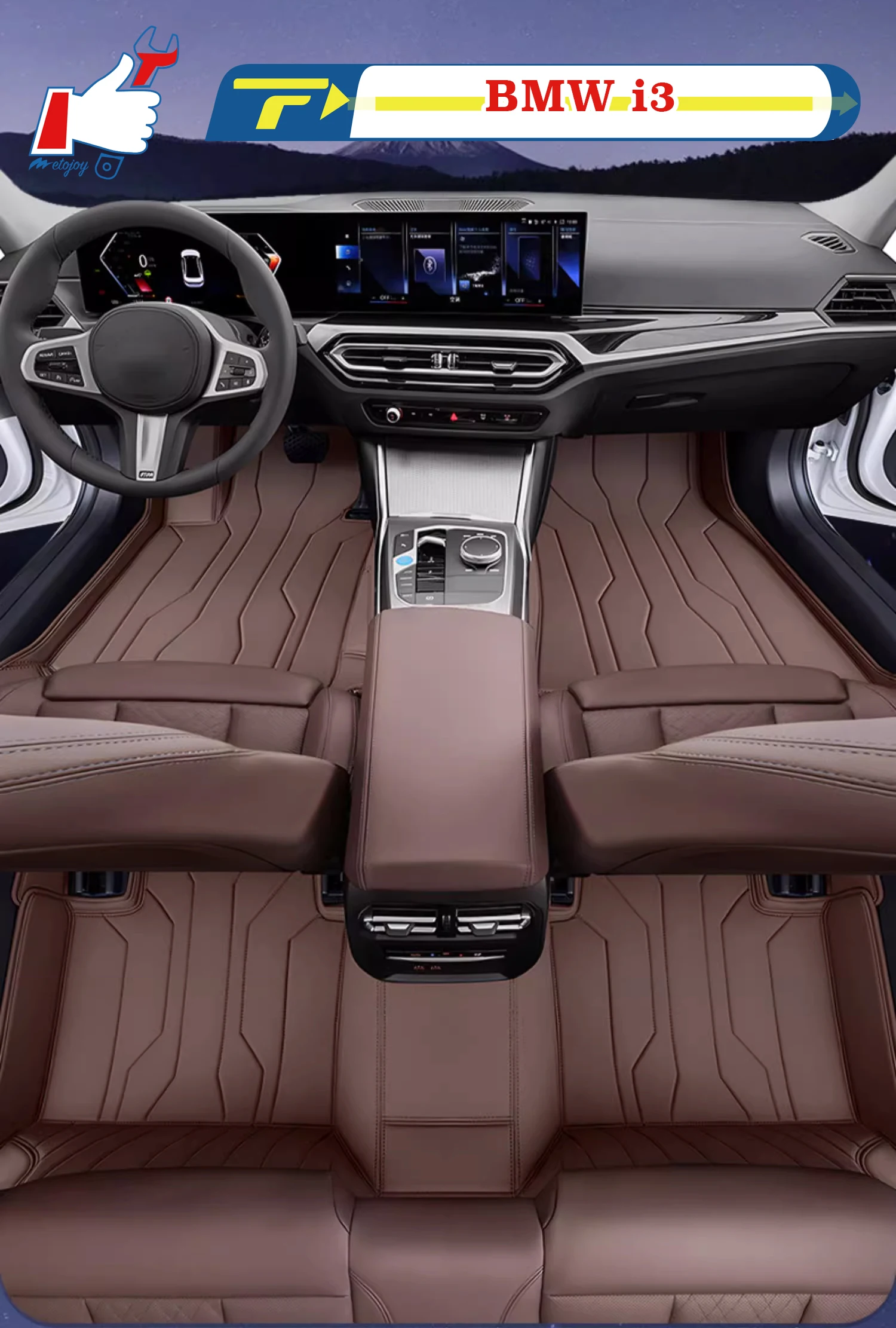 

Left-hand Drive Car Floor Mat For bMw i3 35/40L 2024 Full-Surround Foot Mat Mat Floor Liner Floor Carpet Water-proof Mat