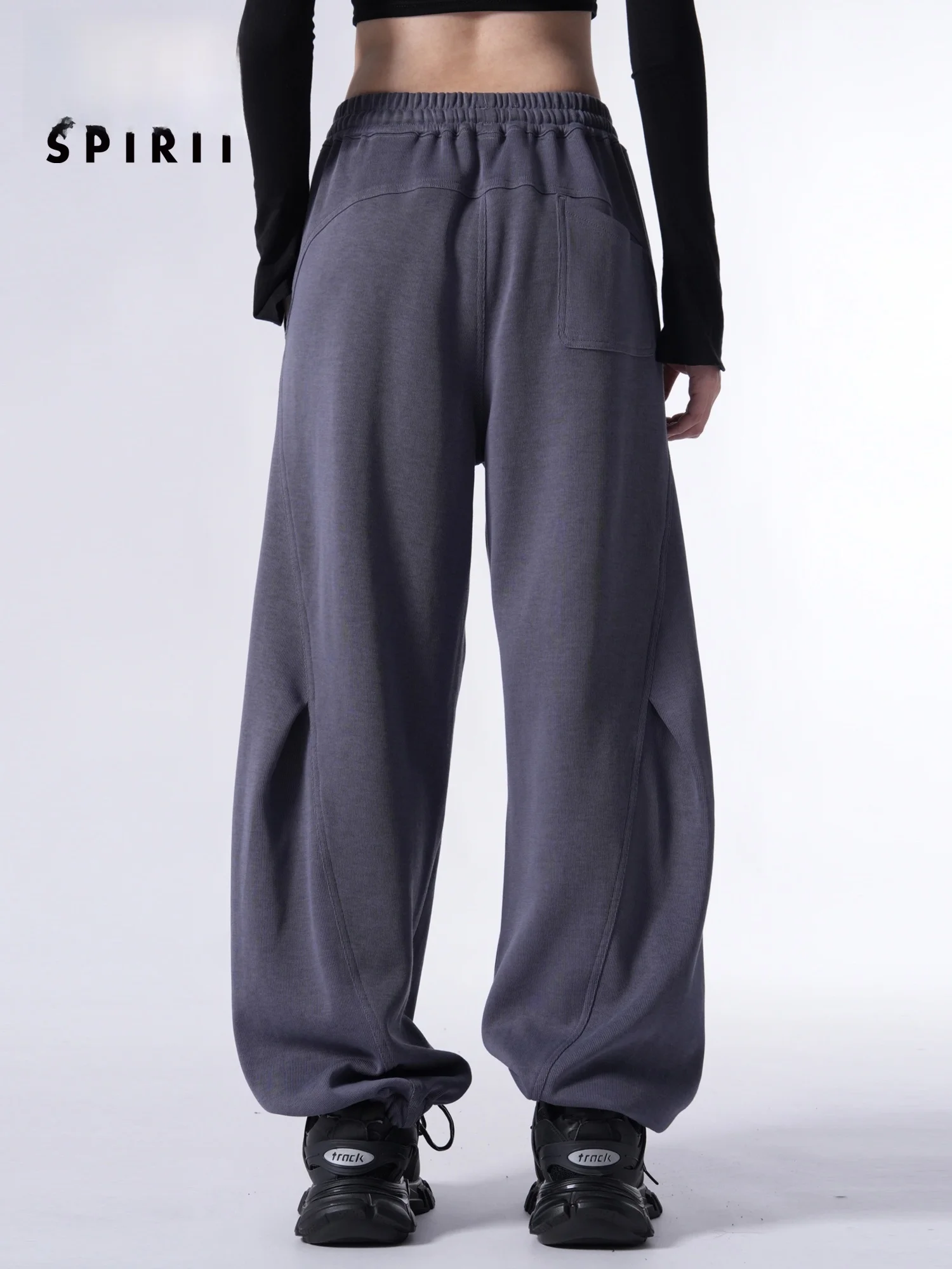 

Мужские повседневные брюки Spirit Heavy Knit в японском ретро-стиле, свободного кроя, прямые, удобные, из мягкого хлопка, с широкими штанинами