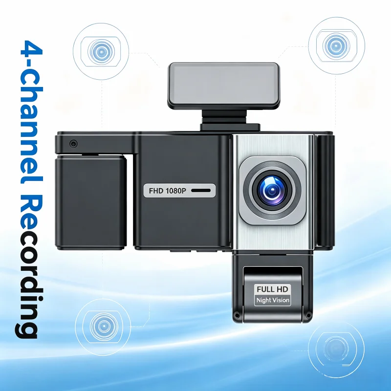 Cámara de salpicadero de cuatr - Dash Cam Night Vision Infrared reseña y precio