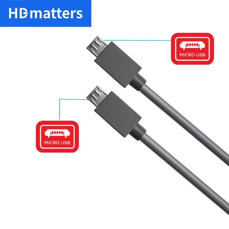 5 Pin Micro USB Male To Micro USB Male OTG Converter Adapter Lead Data Cable Charging Cord For Phone Tablet