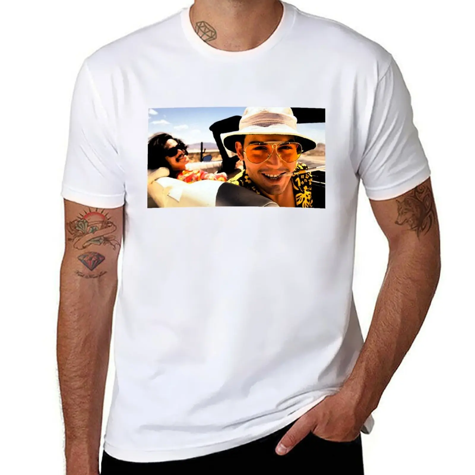 

Fear and Loathing in Las Vegas - Art T-Shirt t shirts cotton 100% printed t shirts for man T-Shirt
