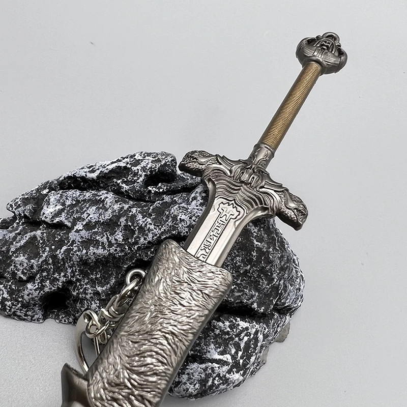 22 ซม.โลหะอาวุธ Atlantean ดาบ Conan the Barbarian Arnold Schwarzenegger อะนิเมะอุปกรณ์ต่อพ่วงรุ่น 1:6 ตุ๊กตาอุปกรณ์ของเล่น