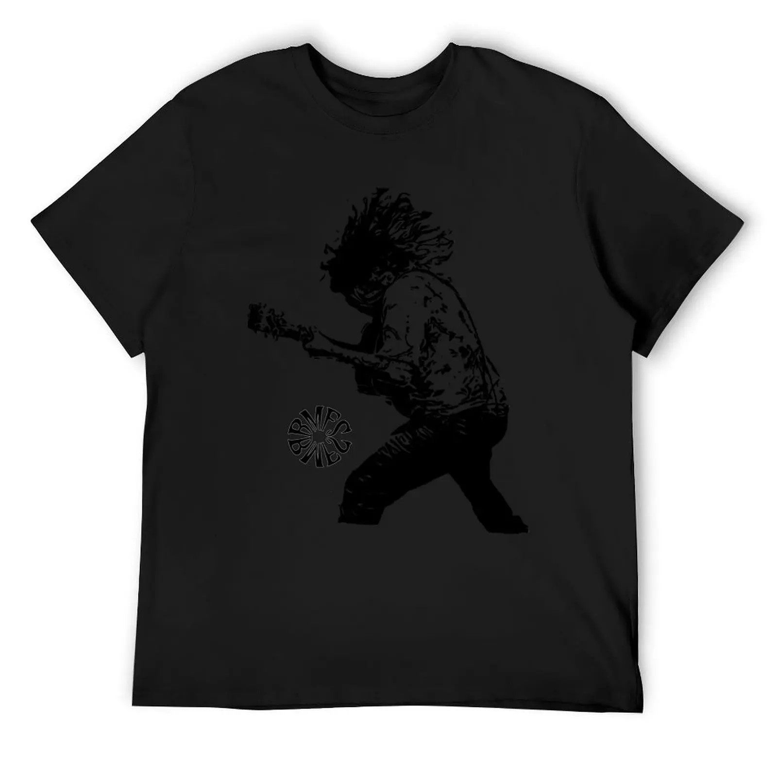 BMFS Guitar Stile T-Shirt tops aesthetic clothes black t shirts for men