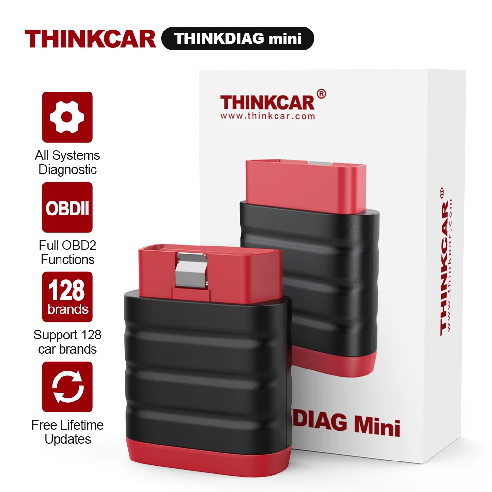 THINKCAR Thinkdiag Mini Bluetooth OBD2 Scanner Diagnostisch Hulpmiddel Volledig Systeem Autoscanner Controleer Motor Licht Foutcodelezer Tool
